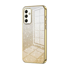 Samsung Galaxy A05s Case With Glitter Powder Shockproof - Gold