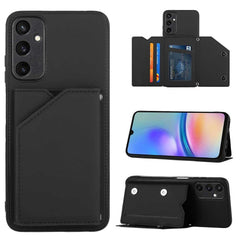 Samsung Galaxy A05s Case With Skin Feel PU Leather - Black