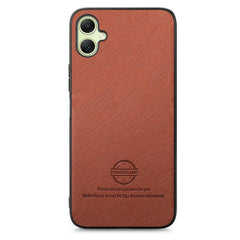 samsung-galaxy-a06-case-twill-fabric-leather-skin-brown