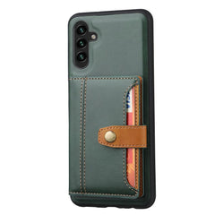 Samsung Galaxy A15 5G Case Calfskin Card Slot - Green
