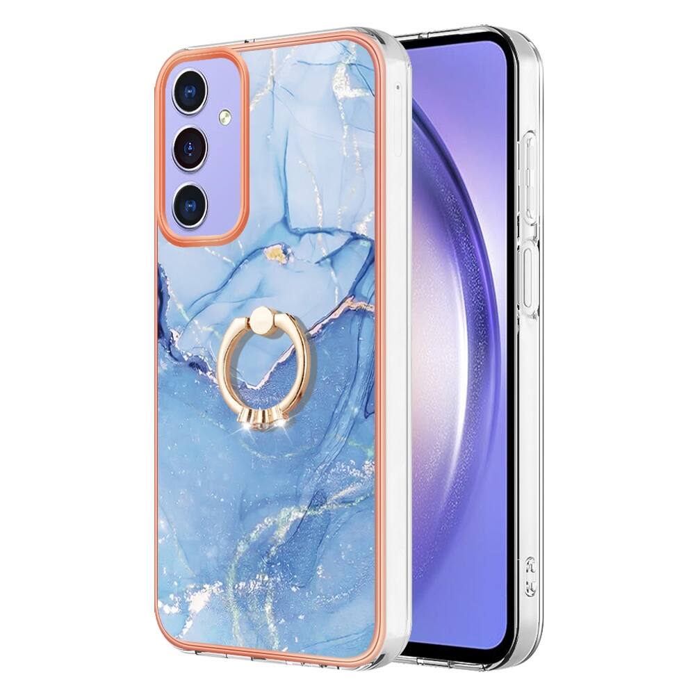 Samsung Galaxy A15 5G Case Electroplating Marble - Blue