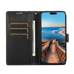 Samsung Galaxy A15 5G Case Genuine Leather Texture - Black