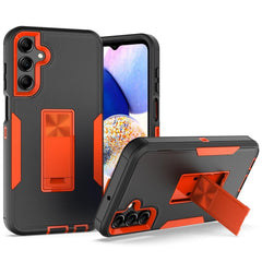 Samsung Galaxy A15 5G Case With Magnetic Holder - Black + Orange