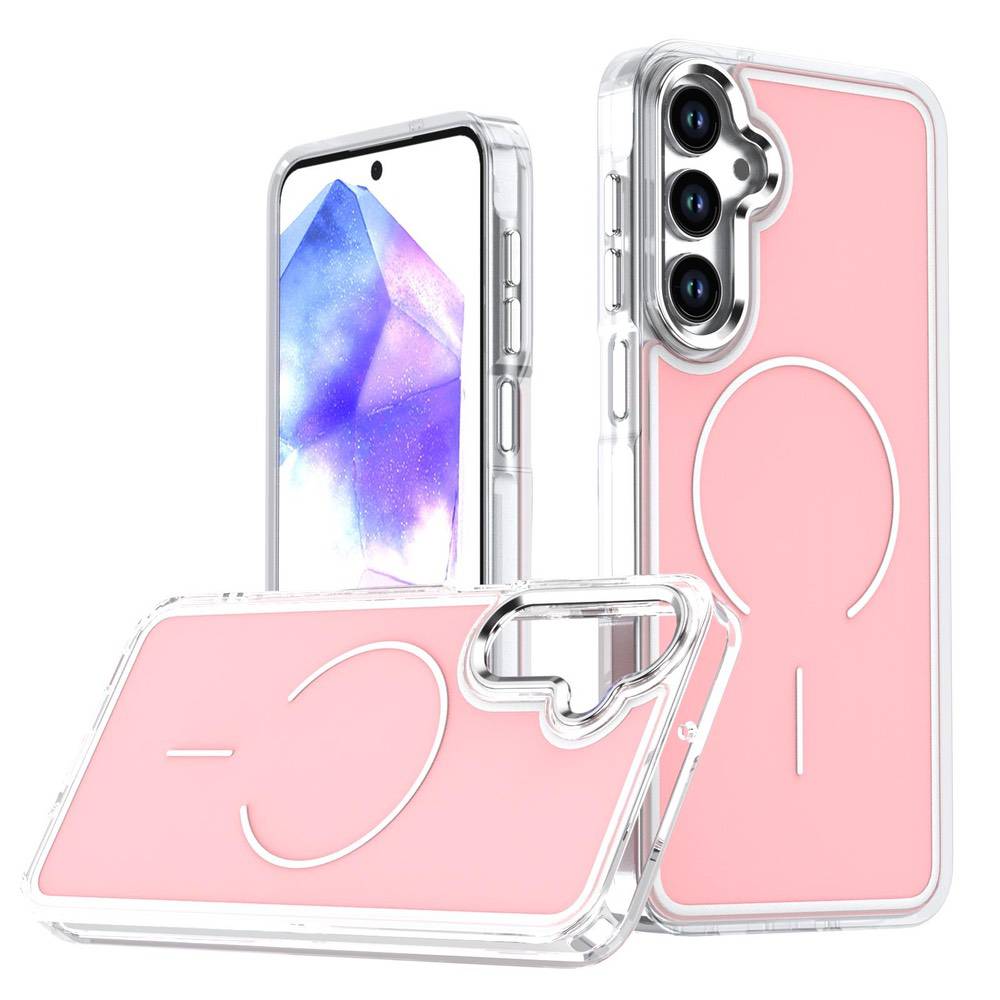 Samsung Galaxy A17 5G Bright Shadow Two-Color MagSafe Case - Pink