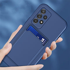Samsung Galaxy A23 4G Case With Card Slot Made With TPU - Dark Blue