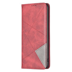 Samsung Galaxy A24 4G Case Prismatic Magnetic Secure Wallet - Red