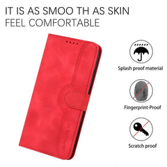 Samsung Galaxy A24 4G Case Skin Feel PU Leather Secure Wallet - Red