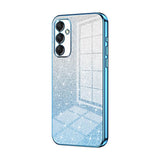 Samsung Galaxy A24 4G Case With Glitter Powder Shockproof - Blue