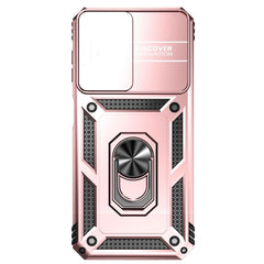 Samsung Galaxy A24 Case With Camera Shield and Ring Holder - Rose Gold