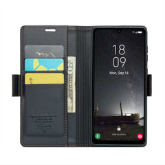 Samsung Galaxy A25 5G Case RFID Anti-theft PU Leather - Black
