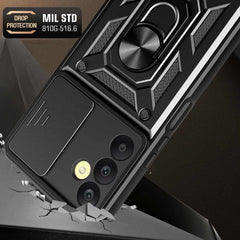 Samsung Galaxy A25 5G Case Sliding Camera Cover - Rose Gold