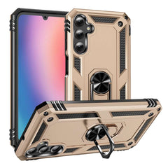 Samsung Galaxy A25 5G Case With Metal Ring Holder - Gold