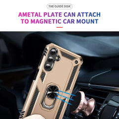 Samsung Galaxy A25 5G Case With Metal Ring Holder - Gold