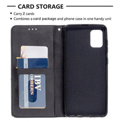 Samsung Galaxy A31 Case Magnetic Rhombus Texture - Black