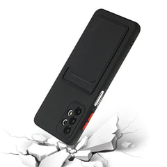 Samsung Galaxy A32 5G Case Shockproof with Card Slot - Black