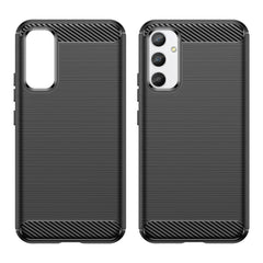 Samsung Galaxy A34 5G Case Brushed Carbon Fiber Texture - Black