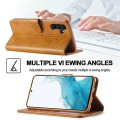 Samsung Galaxy A34 5G Case LC.IMEEKE Calf Texture - Brown