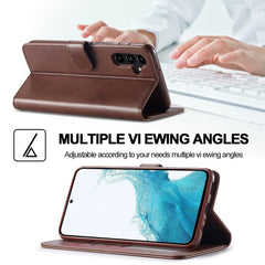 Samsung Galaxy A34 5G Case LC.IMEEKE Calf Texture - Coffee