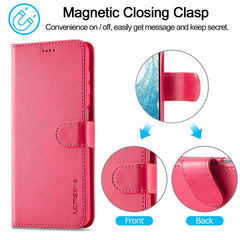 Samsung Galaxy A34 5G Case LC.IMEEKE Calf Texture - Red