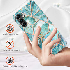 Samsung Galaxy A34 5G Case Splicing Marble Design IMD TPU