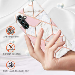 Samsung Galaxy A34 5G Case Splicing Marble IMD TPU