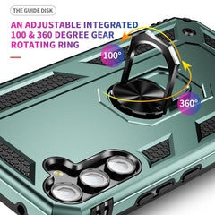 Samsung Galaxy A34 5G Case with Metal Ring Holder - Green