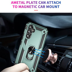 Samsung Galaxy A34 5G Case with Metal Ring Holder - Green