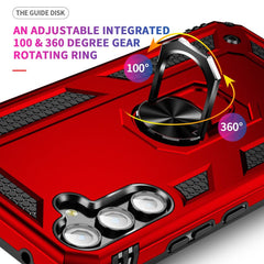 Samsung Galaxy A34 5G Case with Metal Ring Holder - Red