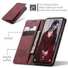 Samsung Galaxy A35 5G Case CaseMe 013 Shockproof Flip - Wine Red