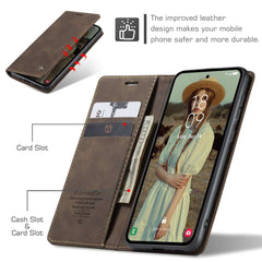 Samsung Galaxy A35 5G Case CaseMe 013 PU Leather Wallet - Coffee