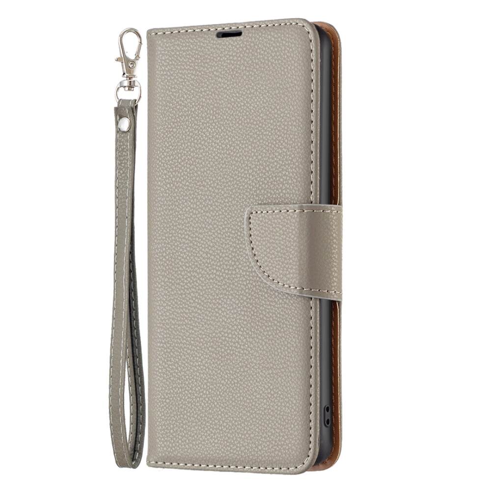 Samsung Galaxy A55 5G Case Litchi Texture PU Leather - Grey