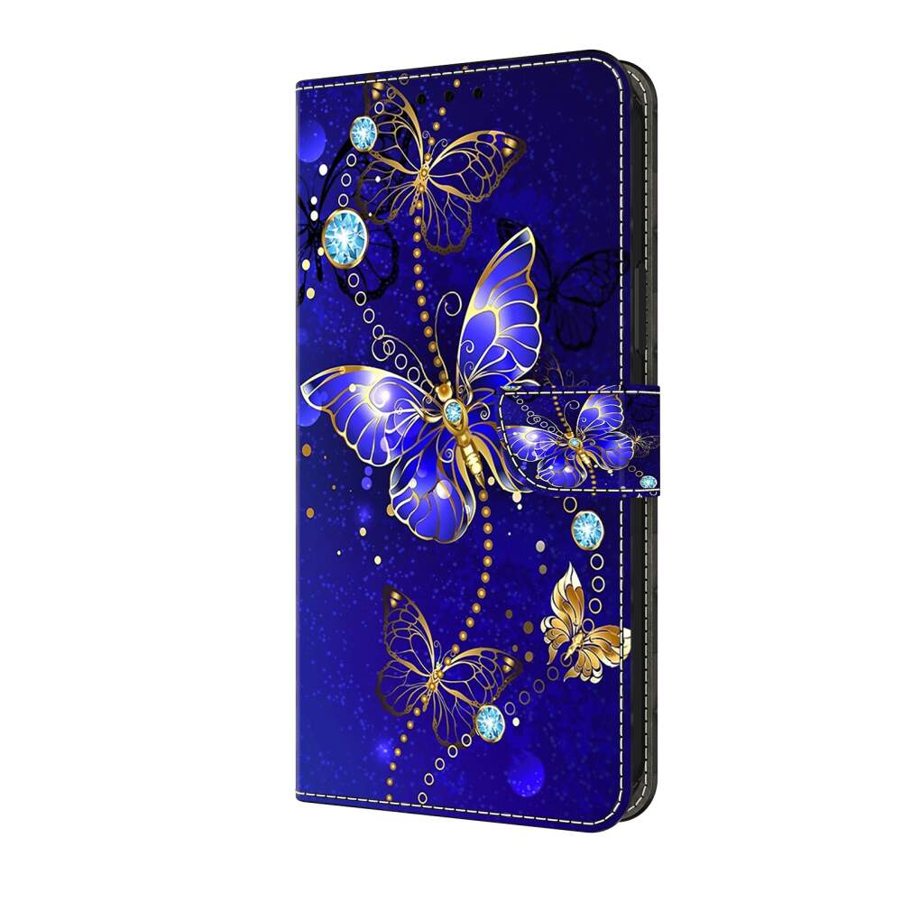 Samsung Galaxy A35 5G Case Protective PU Leather - Diamond Butterfly