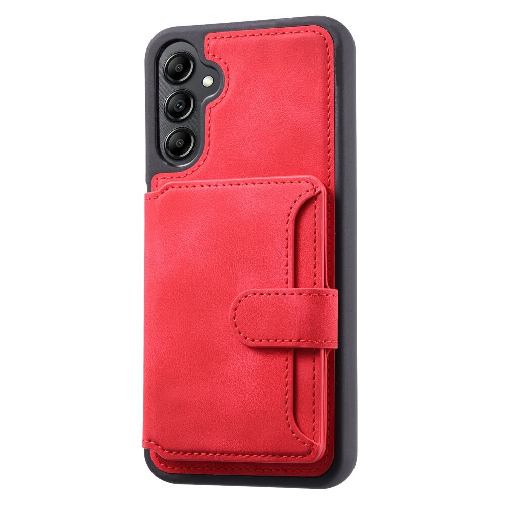 Samsung Galaxy A35 5G Case RFID Anti-theft PU Card Bag - Red