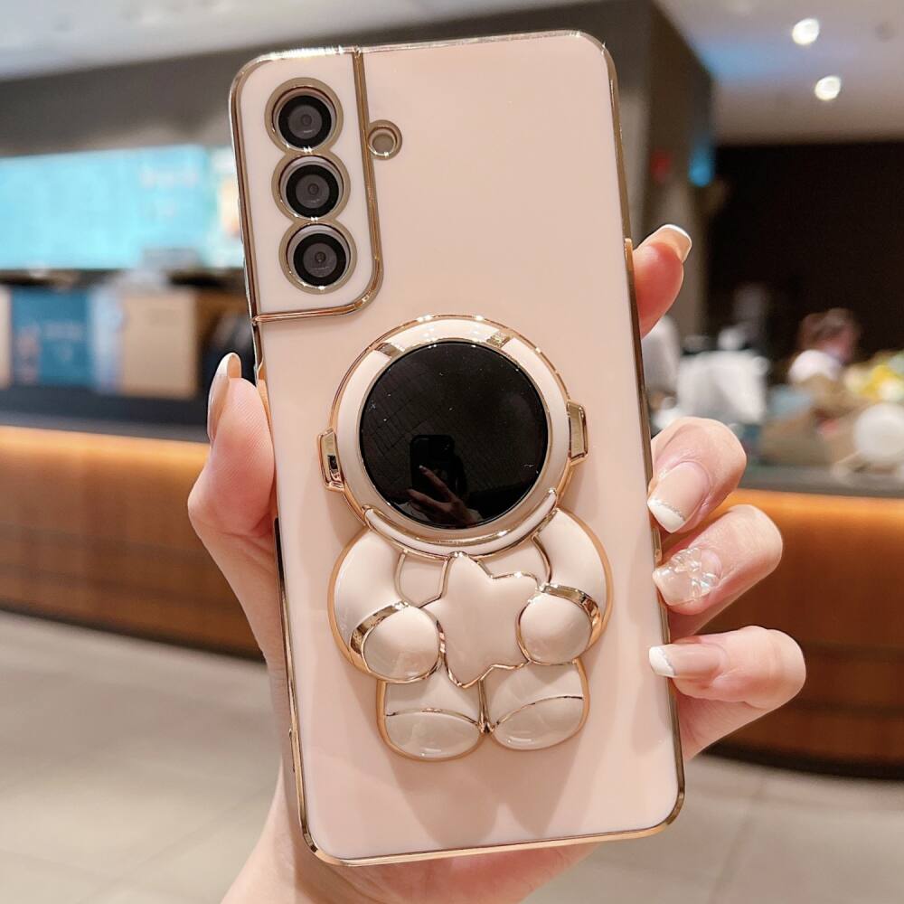 Samsung Galaxy A35 5G Case With Astronaut Holder - Pink