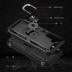 Samsung Galaxy A35 5G Case With Metal Ring Holder - Black