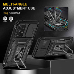 Samsung Galaxy A52 5G Case With Camera Shield - Black