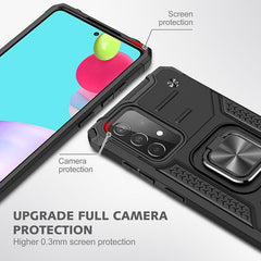 Samsung Galaxy A52 Case With Metal Ring Holder - Black