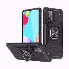 Samsung Galaxy A52 Case With Metal Ring Holder - Black
