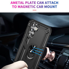 Samsung Galaxy A54 5G Case with Metal Ring Holder - Black