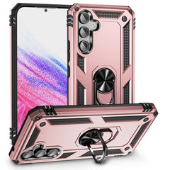 Samsung Galaxy A54 5G Case with Metal Ring Holder - Rose Gold