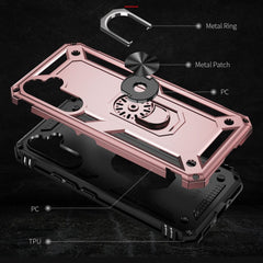 Samsung Galaxy A54 5G Case with Metal Ring Holder - Rose Gold