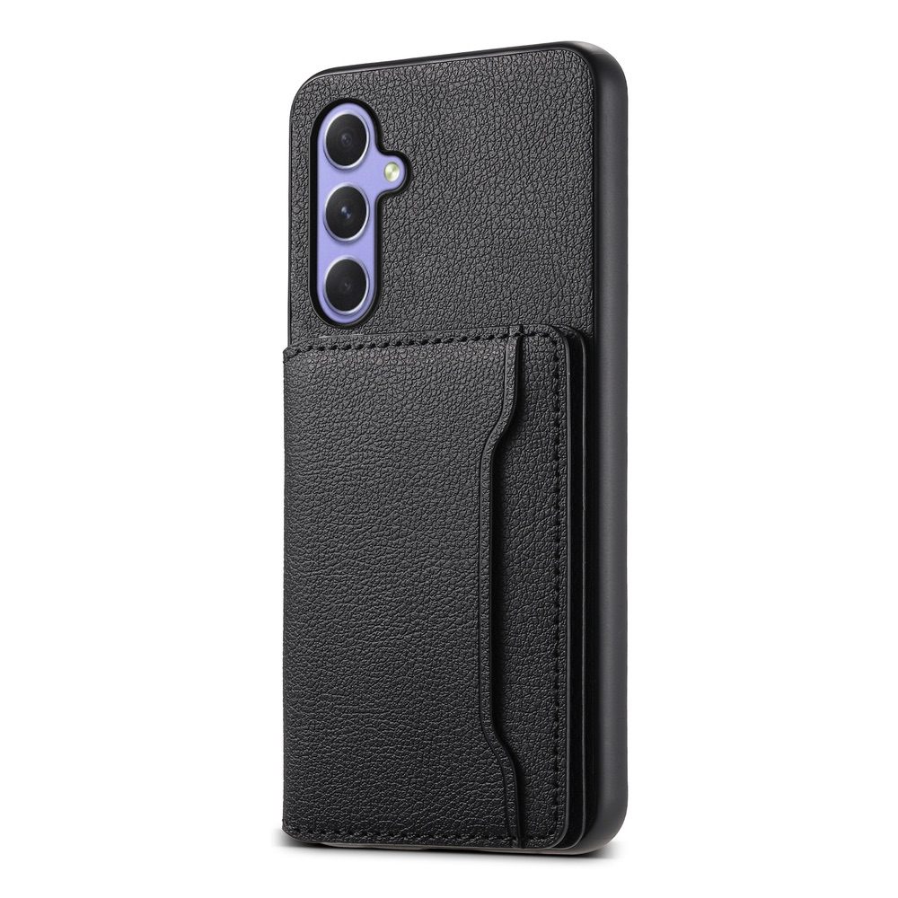 Samsung Galaxy A55 5G Case Calfskin PU Leather - Black