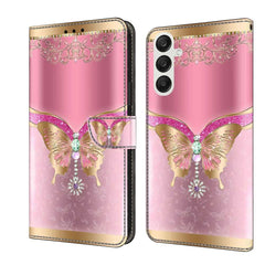 Samsung Galaxy A55 5G Case Crystal 3D - Pink Bottom Butterfly