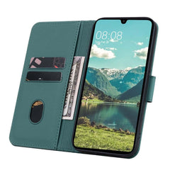 Samsung Galaxy A55 5G Case Diamond Buckle PU Leather - Green