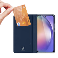 Samsung Galaxy A55 5G Case DUX DUCIS PU Leather - Blue