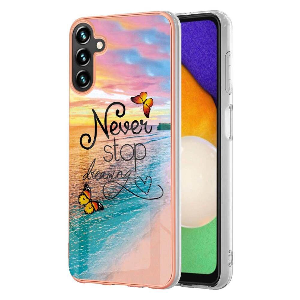 Samsung Galaxy A55 5G Case Electroplating IMD TPU - Dream Butterfly