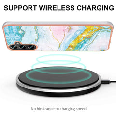 Samsung Galaxy A55 5G Case Electroplating Marble - Green