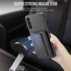 Samsung Galaxy A55 5G Case Fierre Shann Oil Wax Cow - Black