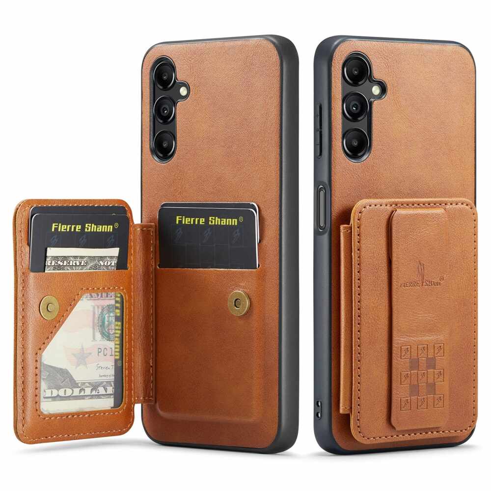 Samsung Galaxy A55 5G Case Fierre Shann Oil Wax Cow - Brown