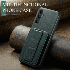 Samsung Galaxy A55 5G Case Fierre Shann Oil Wax Cow - Green